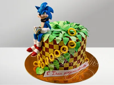 Торт Sonic для мальчика 1507720 стоимостью 6 700 рублей - торты на заказ  ПРЕМИУМ-класса от КП «Алтуфьево»