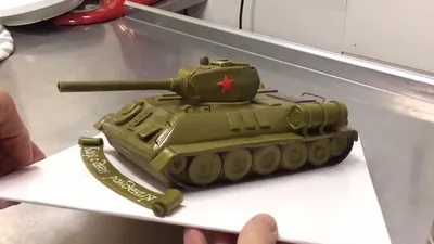 Торт танк Т 34 - YouTube