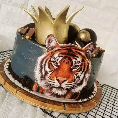 Украсить торт в год тигра - 71 photo