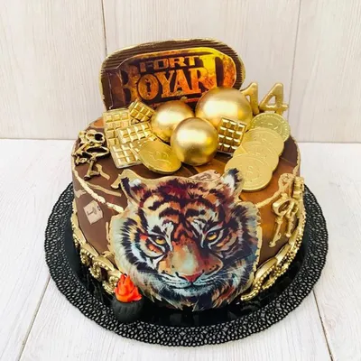 Торт с тигром из Форта Буаяр купить на заказ в Москве с доставкой