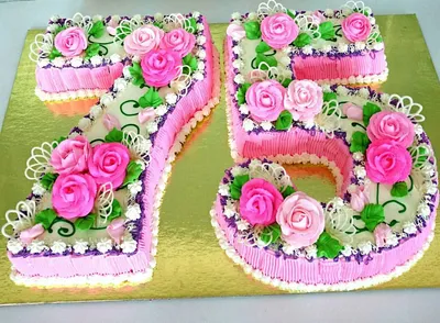 Торт праздничный “Цифры” Арт. 00152 | Торты на заказ в Новосибирске  \"ElCremo\"
