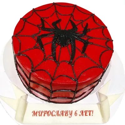 Торт Человек паук с паутиной от 2 390 ₽ на заказ в Москве – начинки,  доставка