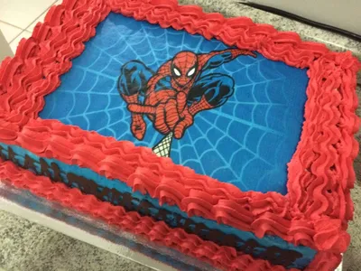 Торт человек паук из крема (63 фото)