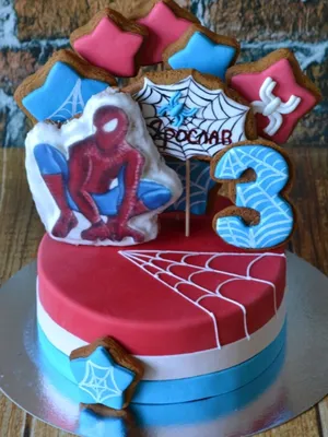 Торт мальчику на 3 года Человек-паук | Торт, Торты на детский день  рождения, Тирамису чизкейк