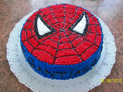 Торт человек паук из крема (73 фото)