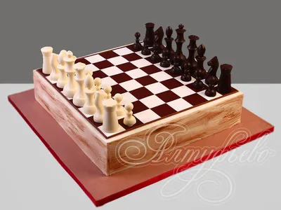 Торт в виде шахматной доски 24094921 стоимостью 12 300 рублей - торты на  заказ ПРЕМИУМ-класса от КП «Алтуфьево»