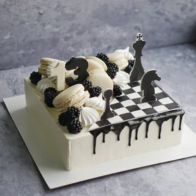 Торт шахматы детский - 71 photo