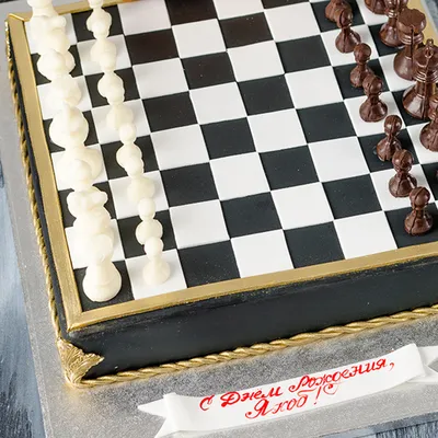 Праздничный торт Шахматы – купить за 3 600 ₽ | Кондитерская студия LU TI SÙ  торты на заказ