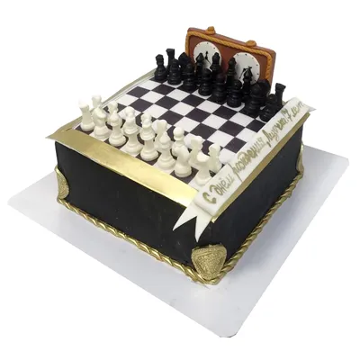 Торт шахматная доска №96678 — заказать по выгодной цене на фабрике МЯТА