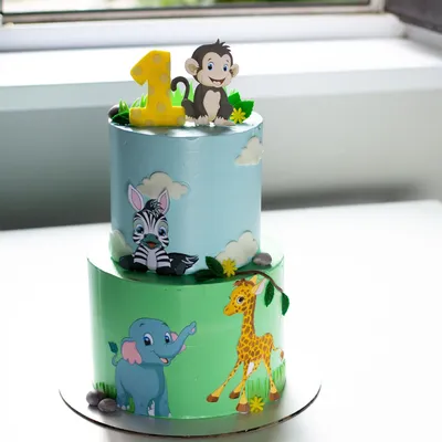 торт с животными cake animals zebra слон зебра | Торт с животными, Торт,  Детский торт