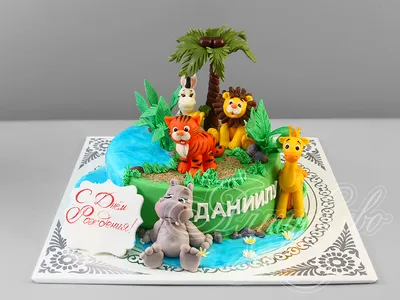 Торт Животные 25083818 стоимостью 7 150 рублей - торты на заказ  ПРЕМИУМ-класса от КП «Алтуфьево»