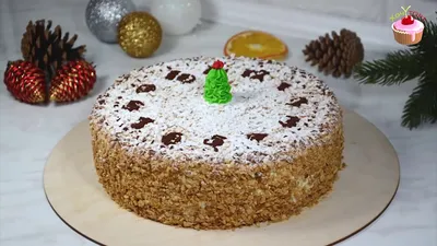 Торт «ПОДАРОЧНЫЙ» по ГОСТу. Простой и доступный рецепт торта на Новый год.  Новогодний торт - YouTube