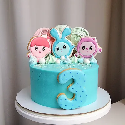 Торт с малышариками, торт с пряниками | Baby birthday cakes, Cake, Desserts