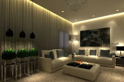 Как поднять низкий потолок в квартире с помощью точечного освещения |  Отделка и декор | Дзен