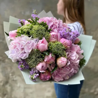 Трахелиум в букете купить в Москве ✿ Заказать букеты цветов с трахелиумом с  доставкой