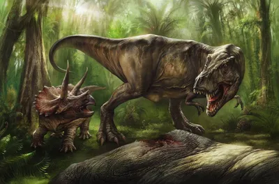 Тираннозавр динозавр и Трицератопс - 96 фото