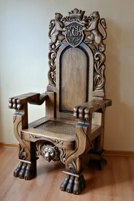 Детское кресло трон из дерева с резной ажурной спинкой Manific Decor, цена  2490 грн — Prom.ua (ID#1072288598)