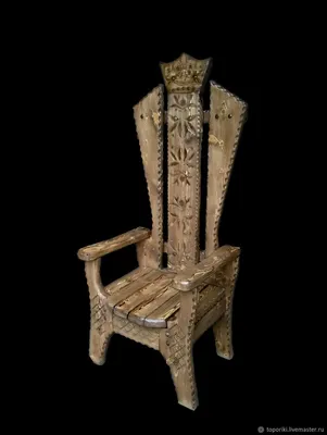 Кресло трон из дерева Корона. Трон для дамы – купить на Ярмарке Мастеров –  JDLC6RU | Кресла, Выборг