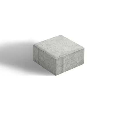 Плитка тротуарная Брусчатка Кубик 10х10 цвет Серый , цена 640 р., форма  квадрат