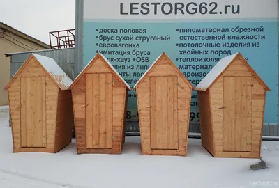 Купить туалет для дачи в Рязани - готовый деревянный дачный туалет