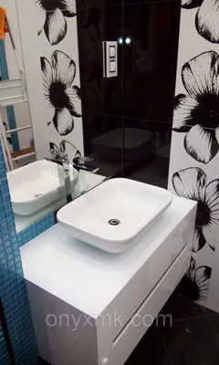 Подвесная тумба в ванную комнату. Белые глянцевые фасады мдф: продажа, цена  в Харькове. услуги, общее от \"ONYX MK\" - 264778780