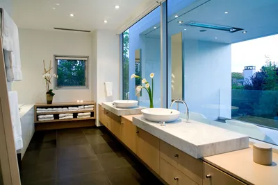 Подвесные тумбы для ванной комнаты: стильные идеи