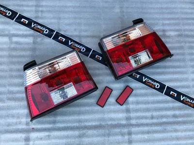 Задние фонари стопы на VW Jetta 2 (19E) 1984-1992 красно белые |  vonard-tuning 🏎