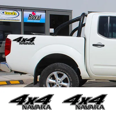 Pickup Hinten Bett Side Decals Für Nissan Navara SL ST Lkw Grafik 4x4 Auto  Vinyl Decor Aufkleber Abdeckung auto Tuning Zubehör|Autoaufkleber