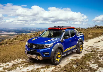 Fotos von Nissan Tuning 2018-19 Frontier Sentinel Pick-up Blau auto