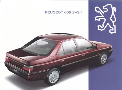 Peugeot 605 SV24, sales folder, 1994, Dutch (Belgium) | プジョー, 自動車, 車