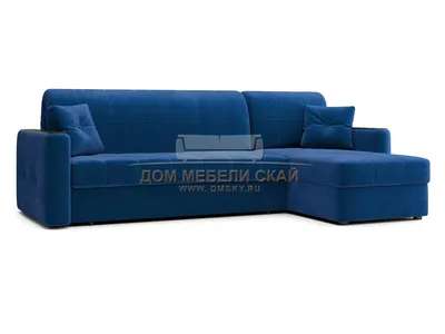 Угловой диван-аккордеон Ницца 1200, velutto 26 синий/накладка венге -  купить в Москве недорого по цене 59 670 руб. (арт. B10027607) | Дом мебели  Скай