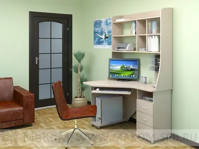 Недорогой компьютерный стол с полками КС 20-29 в интернет магазине МаКоМ