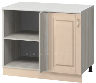 Кухонный шкаф напольный угловой Массив 100 см МН-41 | Складно
