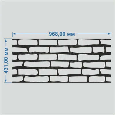 Кирпич декоративный 210×50мм многоразовый трафарет из пластика форма кладки  под кирпичики, цена 510 грн — Prom.ua (ID#1053095865)