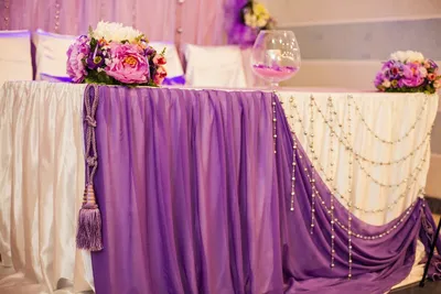 Украшения свадебного стола тканью. Идеи и фото как украсить свадебный стол  | Студия декора Анастасии Даниловой