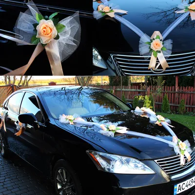 Украшение на свадебный автомобиль (весільні прикраси на машину), украшение  машины на свадьбу, цена 700 грн — Prom.ua (ID#788677054)