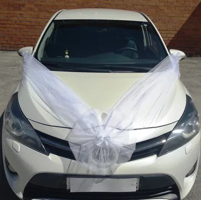 Комплект свадебный из фатина для украшения машин купить по выгодной цене в  интернет-магазине OZON