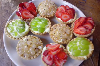 Тарталетки со сладким кремом и ягодами рецепт – Французская кухня: Выпечка  и десерты. «Еда»