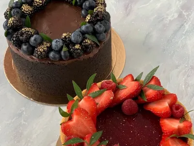 Как желировать фрукты для украшения торта | Как сохранить ягоды на торте  свежими