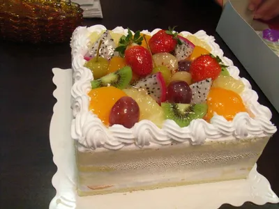 Торт с фруктами и желе на бисквите - Дом Десертов