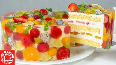 This is DELIGHT! Unusually beautiful Cake with fruits! - YouTube