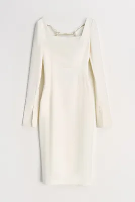 Платье-футляр с квадратным вырезом 2151218525-60 - купить в  интернет-магазине LOVE REPUBLIC по цене: 3 499 руб