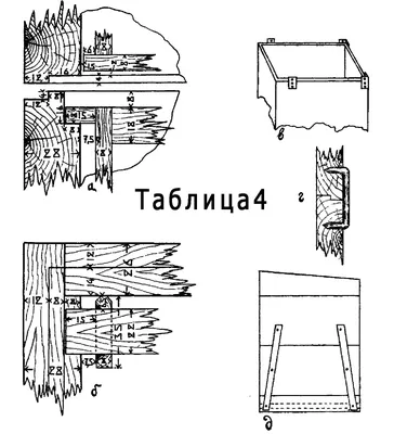Размеры - чертежи ульев: Дадана, Дадана-оборотный (Украинский), Американский