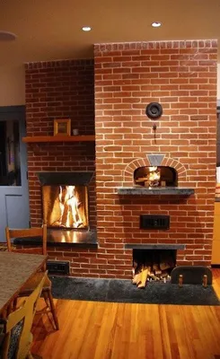 Идеальная печь для дома и дачи: 50 современных решений | Живу за городом |  Wood fired oven, Brick cladding, Fireplace design
