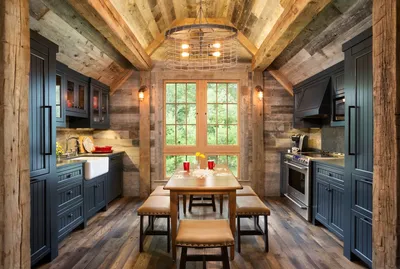 Уютные кухни в деревянных домах | GBRD.ru
