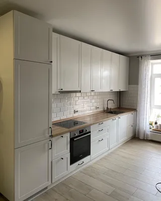 Уютная кухня белого цвета: фото. Компания \"N-Project\" в Житомире | wowMEBLI
