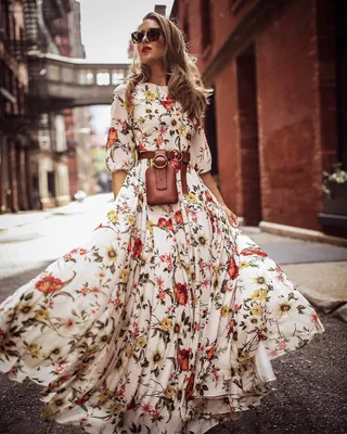 20+ самых крутых и стильных идей как носить длинные летние платья | Новости  моды