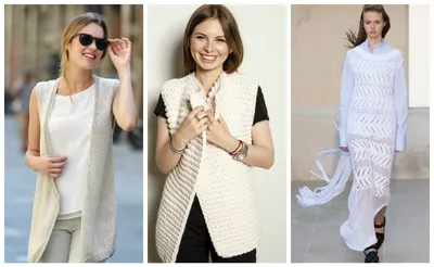 Модные вязаные жилеты 2018: обзор женских моделей с фото