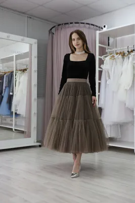 Купить Пышная ярусная юбка из фатина (Микс цветов) в Москве в ШоуРуме  платьев по выгодной цене