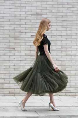 Купить Пышная ярусная юбка из фатина (60 цветов) в Москве в ШоуРуме платьев  по выгодной цене. Свежая коллекция!